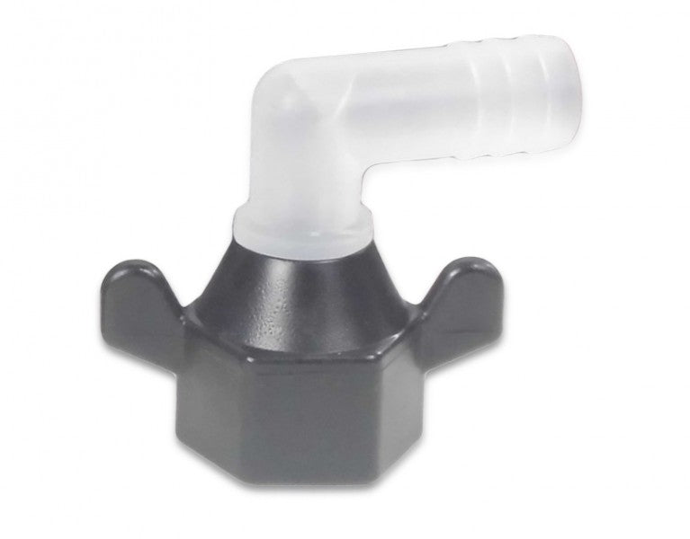 SEAFLO Schlauchanschluss 12,2mm 90° Kunststoff, Winkelanschluss Druckwasserpumpe Serie 33, Ersatzteil