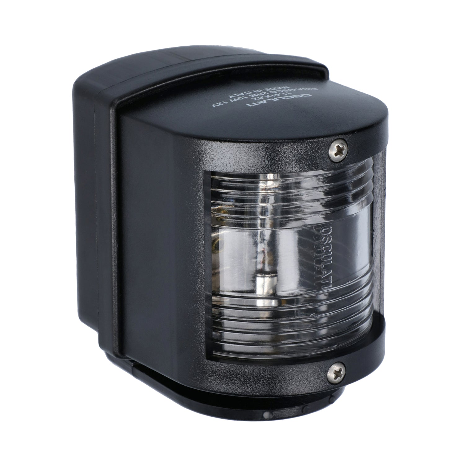 Hecklaterne Navigationslicht 135° Schwarz zur Deckmontage, Bootslampe, gem. IMCO-Norm RINA-zertifiziert