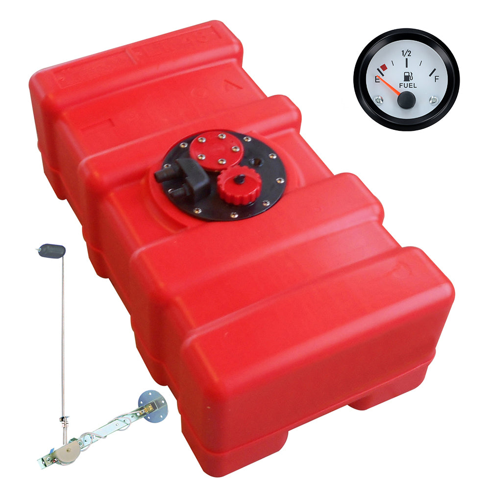 Kraftstofftank Eco-Line rot, HDPE, Chemiebeständig für Benzin und Diesel - 33 - 70 Liter