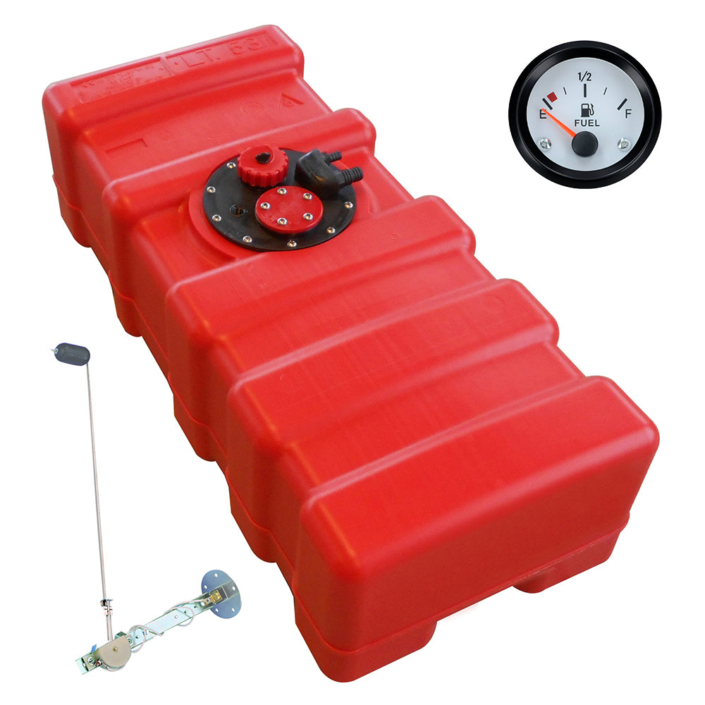 Kraftstofftank Eco-Line rot, HDPE, Chemiebeständig für Benzin und Diesel - 33 - 70 Liter