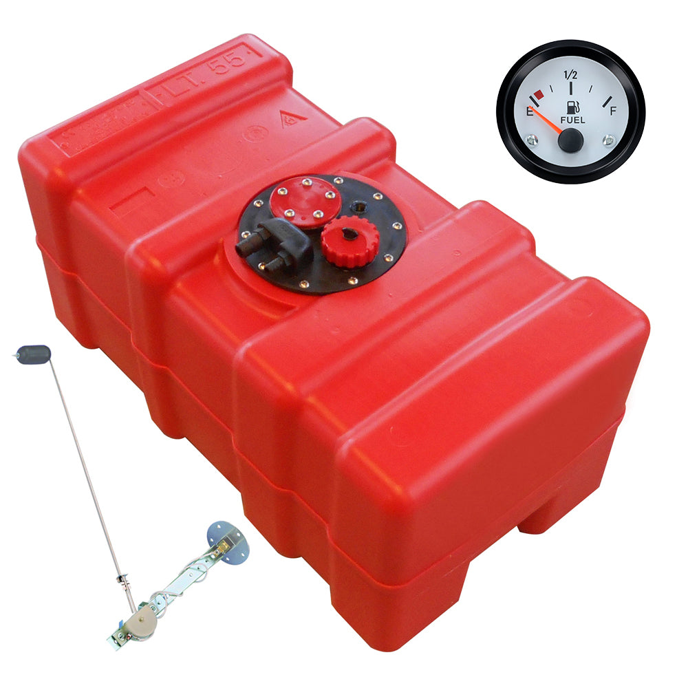 Kraftstofftank Eco-Line rot, HDPE, Chemiebeständig für Benzin und Diesel - 33 - 70 Liter
