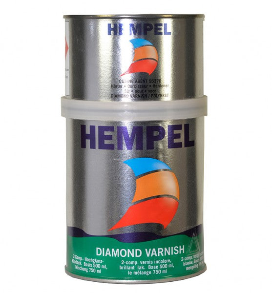Hempel Klarlack UV-beständig, Polyurethan-Lack Hochglänzend, Harte und Abriebfeste Finish 750ml B-Ware