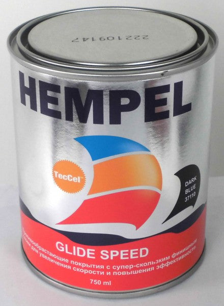 Hempel Antifouling Glide Speed 750ml Dark Blue, Marine Coating, B-Stock, TecCel Technology