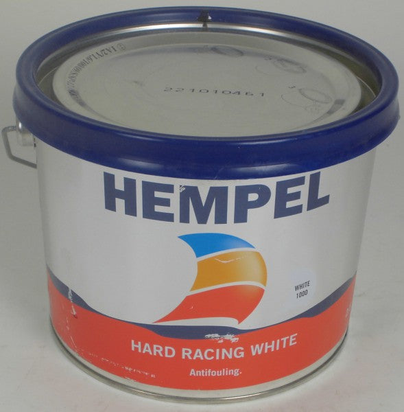 Hempel Antifouling Highly effective hard antifouling white 2.5L, boat paint B-stock, fast motor and trailer boat