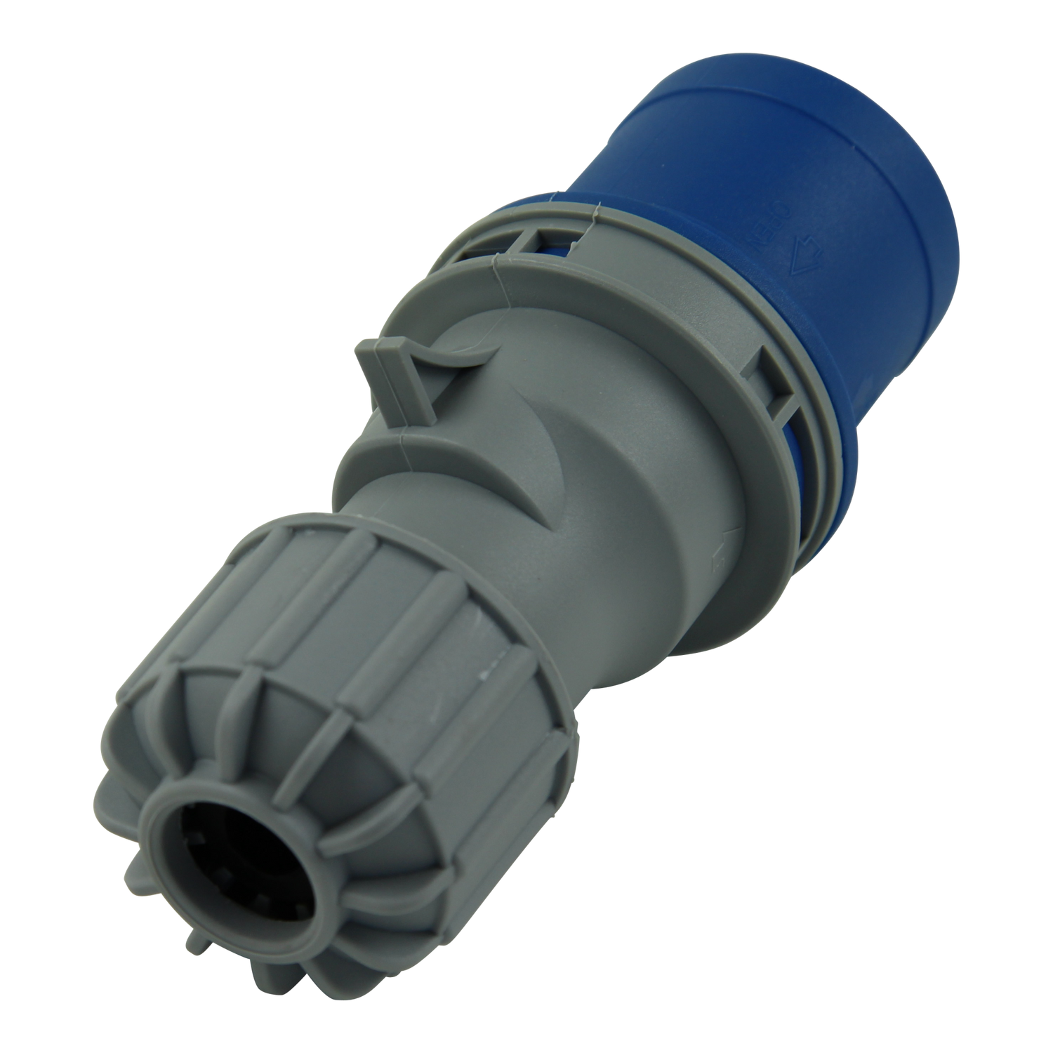 Landanschlussstecker CEE P17, stoß- und schlagfester Kunststoff, 200-250V, 16A, Standard EN 60309, IP44, 2P+E, robust und zuverlässig