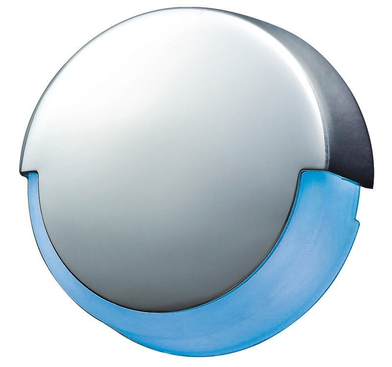 Andara LED-Ambientebeleuchtung, 180° Abstrahlwinkel, blau, Edelstahl Front, 12V 0,5W 10lm