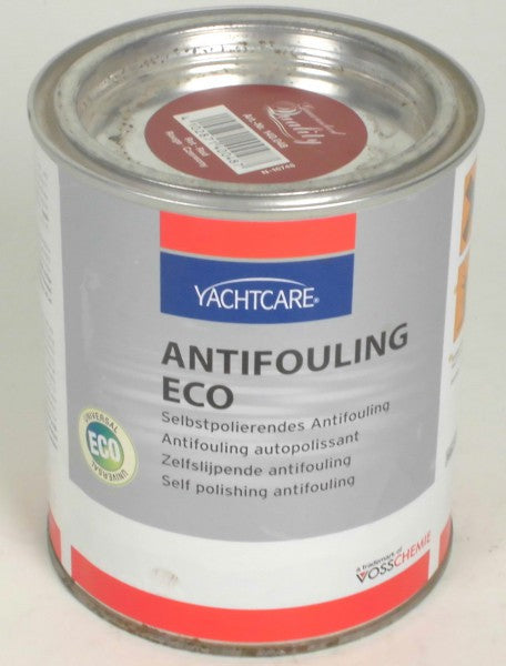 YACHTCARE Antifouling selbstpolierend ECO, Anti-Bewuchs-Farbe, kompatibel mit GFK, Holz, Stahl, 750ml Rot 140.048