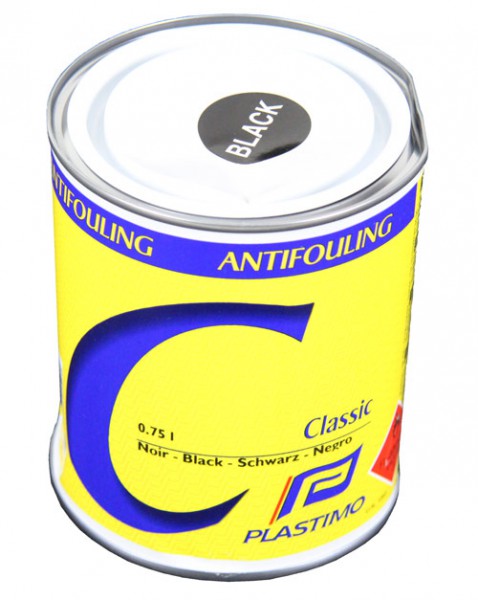Antifouling Classic selbstpolierendes Schutzmittel schwarz, Schiffsschutzmittel B-Ware 750ml, geeignet für Boote bis 40 Knoten