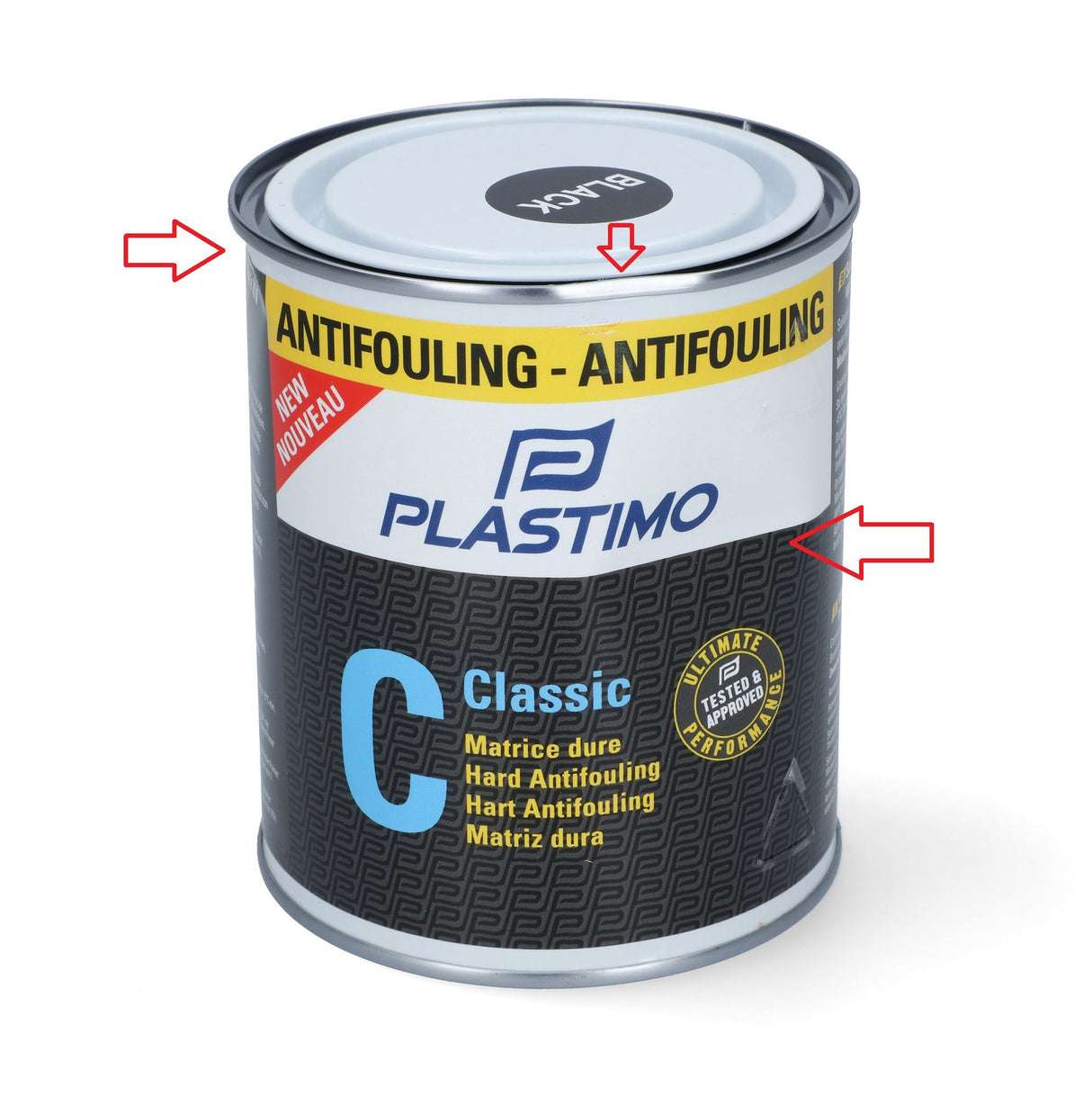 Antifouling Classic Hart-Antifouling schwarz 0,75L, Schutzanstrich B-Ware, für Segel- und Motorboote