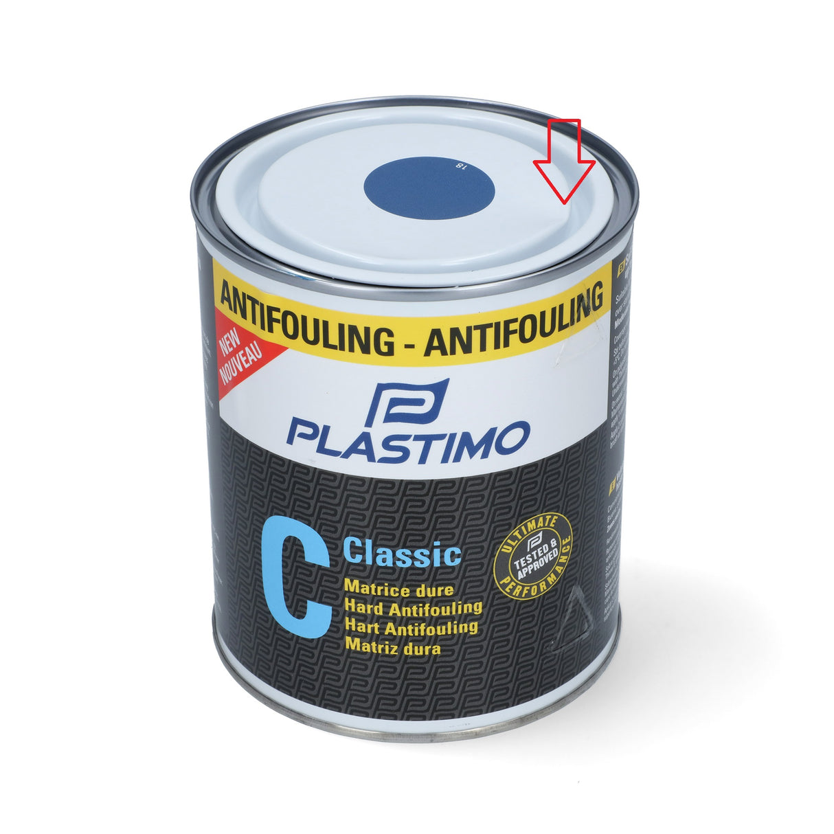 Antifouling Classic Hartlack Blau 0,75L, Bootsbeschichtung, B-Ware Transportschaden