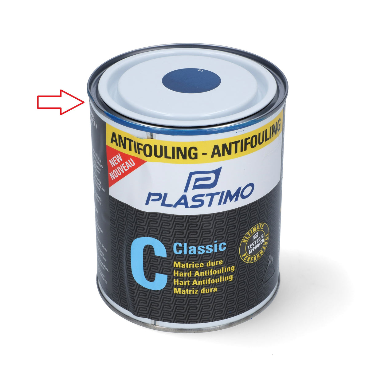 Antifouling Classic Hart-Antifouling 0,75L Blau B-Ware, Bootsbeschichtung, guter Bewuchsschutz und Verträglichkeit