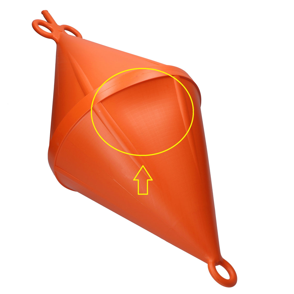 Doppelspitzboje 24L Orange, Boje, robustem Kunststoff, optischer Mangel B-Ware