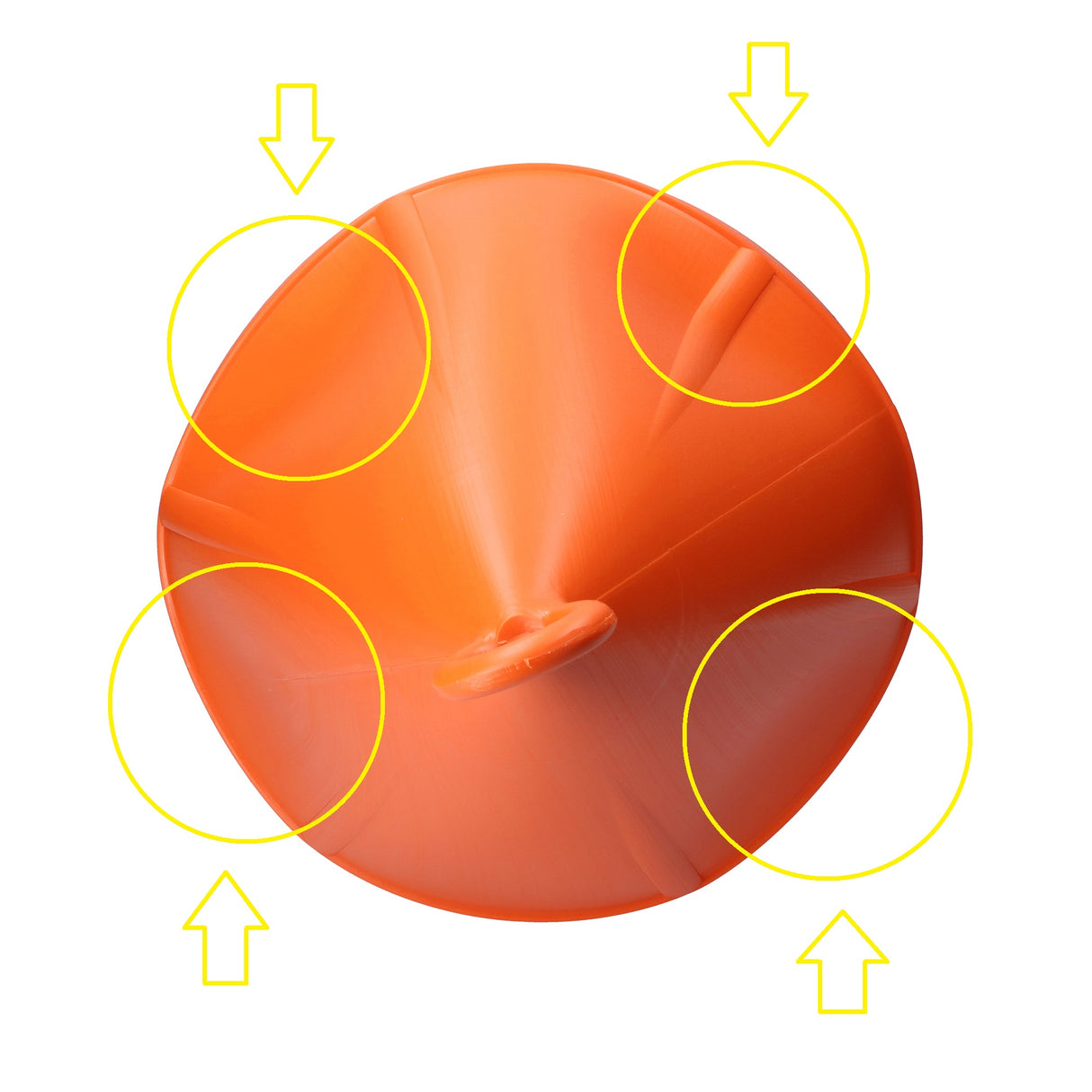 Doppelspitzboje Boje Orange robustem Kunststoff 24L optischer Mangel