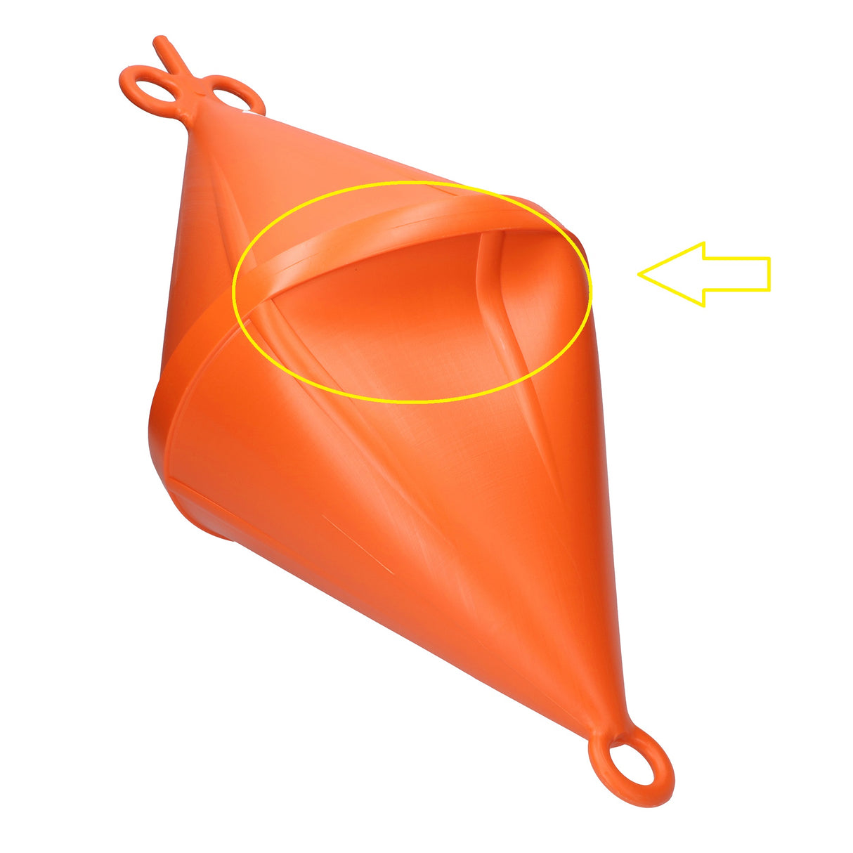 Doppelspitzboje 24L Orange, Boje, robuste B-Ware mit optischem Mangel