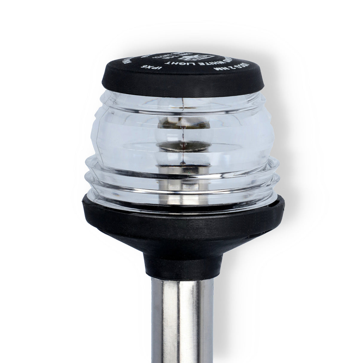 Lofrans' Lichtmast 3 Farben 1,15 Meter, Navigationsmast, wetterbeständiges schwarzes Gehäuse mit RINA-Zulassung