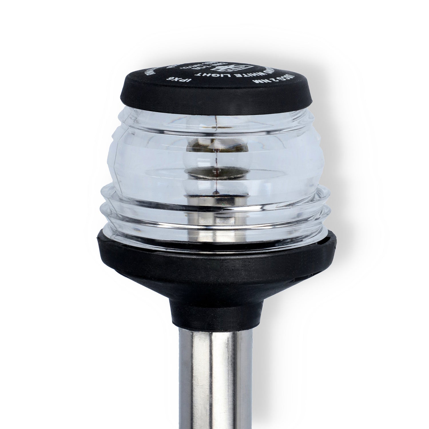 Lofrans' Lichtmast 3 Farben 1,15 Meter, Navigationsmast, wetterbeständiges schwarzes Gehäuse mit RINA-Zulassung