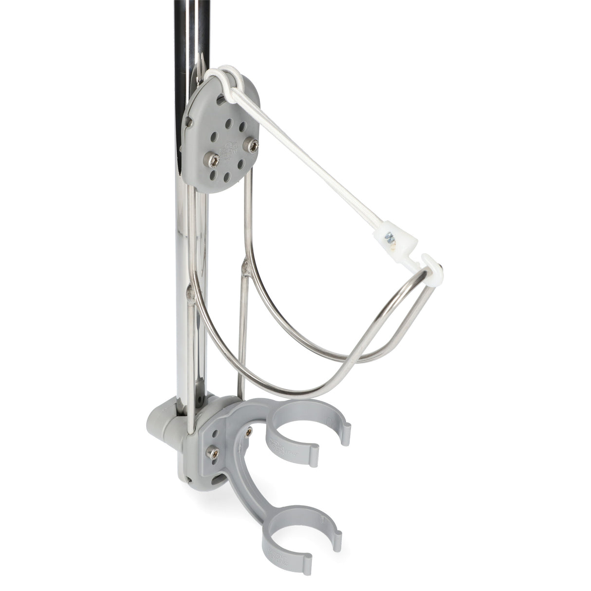 Halterung Rettungsring & Rettungsleuchte Edelstahl rostfrei, Halterung für Seenotrettungsleuchte, ideal für 22-25 mm Rohrdurchmesser - (Optional mit Halterung)