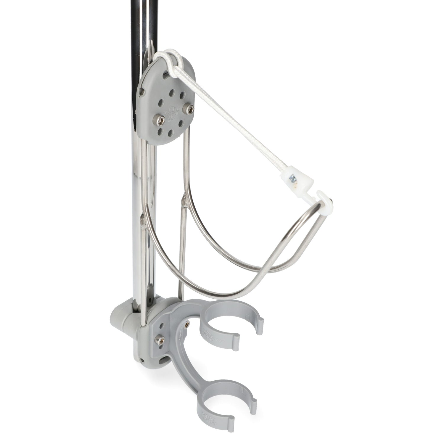 Halterung Rettungsring & Rettungsleuchte Edelstahl rostfrei, Halterung für Seenotrettungsleuchte, ideal für 22-25 mm Rohrdurchmesser - (Optional mit Halterung)