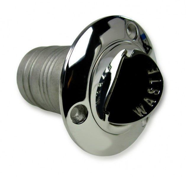 Tankstutzen Edelstahl Verschlussstopfen, Marine Abfüllstutzen, mit Kette verbunden