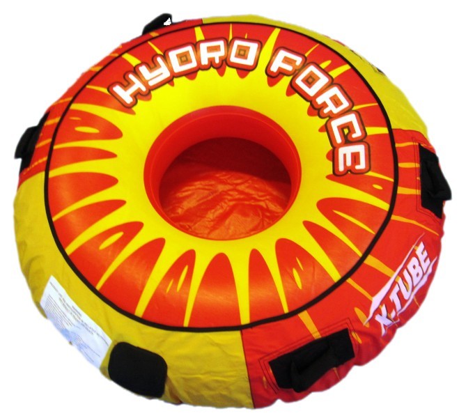 Hydro Force Wassersport Tube Ø 137 cm, Fungerät mit stabilem Vinyl und Nylon Überzug, ergonomische Haltegriffe und Sicherheits Luftkammer