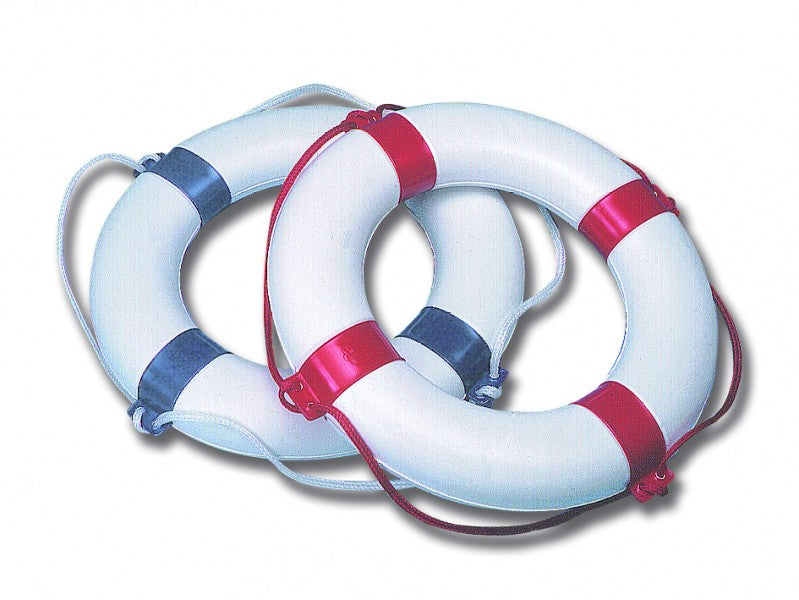 Lifebuoy Corallo lifebuoy 65 cm outer diameter white red, buoyancy aid, welded PVC cover