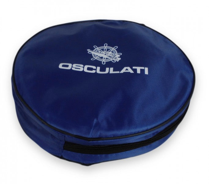 Faltbarer Lenzeimer 9L, Eimer aus Nylon, rostfreier Edelstahlhenkel AISI 304, nautische Motive, inkl. Tasche