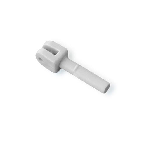 Bracket plastic white 12 mm pin diameter, mounting bracket, robust accessories