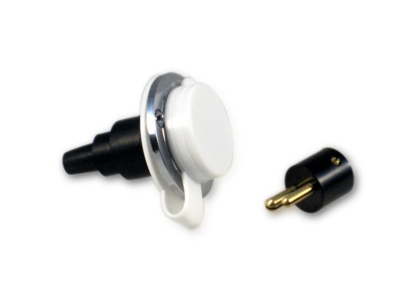 Wasserdichte Steckdose inkl. Stecker, verpolungssicher, wetterfest, bis 3 Ampere belastbar