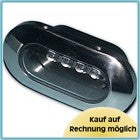 LED-Einbauleuchte Edelstahl Blau, LED-Spot, 4 LEDs 12V