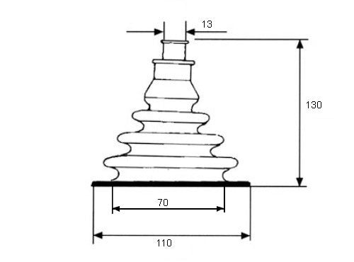Kabeldurchlass Kunststoff Schwarz, Kabelmanagement, Außendurchmesser Flansch 110 mm, Höhe 130 mm, inkl. Montageanleitung