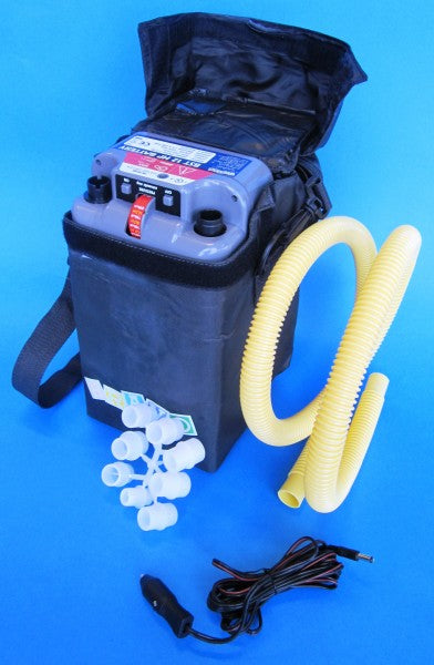 Bravo Electric Air Pump 12 Volt, Air Compressor, Powerful Two-Stage Motor with Automatic Shut-Off