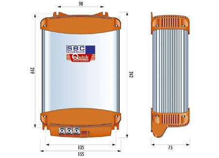 Quick Batterieladegerät IUoU-Technologie 285 DR, Akku-Ladegerät, 2 Ladeausgänge und verpolungssicher
