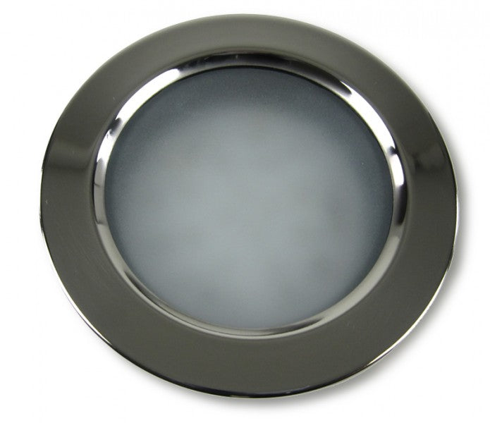 LED lighting stainless steel, round lamp, 12 Volt