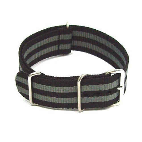 NATO nylon strap 22 mm, striped pull-through strap, excellent workmanship