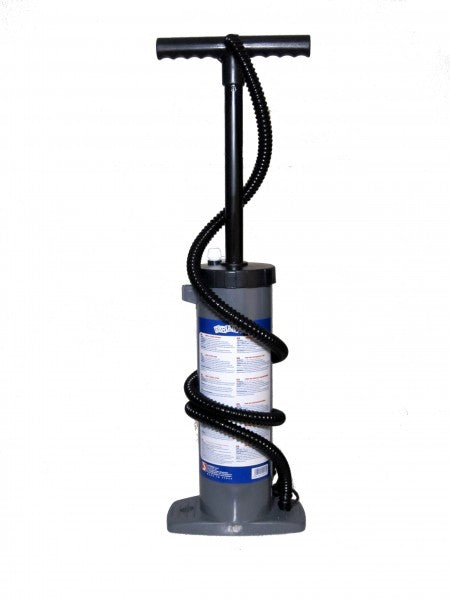 Bravo hand air pump double stroke made of break-resistant plastic, air pump, easy conversion to disposable operation