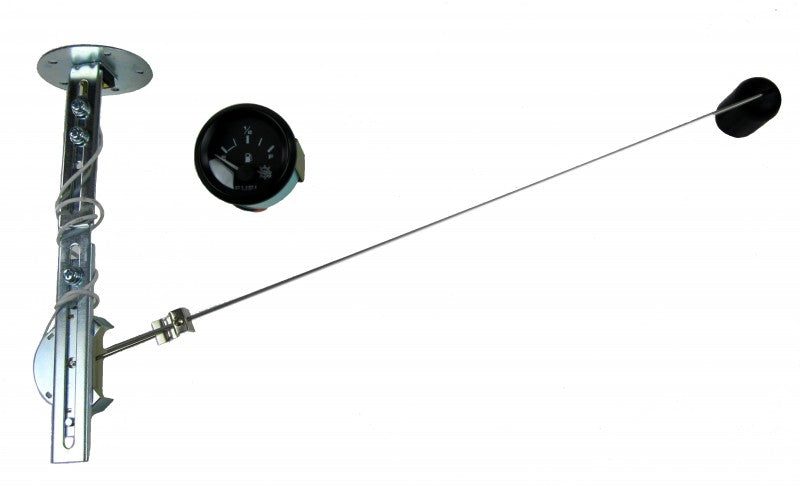 Füllstandsanzeige Kraftstoff Schwarz 12 Volt 57mm, Tankanzeige, mit Beleuchtung und Universaltankgeber 240-33 Ohm