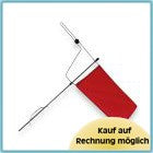 Windanzeiger Produktart Edelstahl AISI 316, Windfahne leichtes Nylongewebetuch, inklusive Blechschrauben Montagezubehör