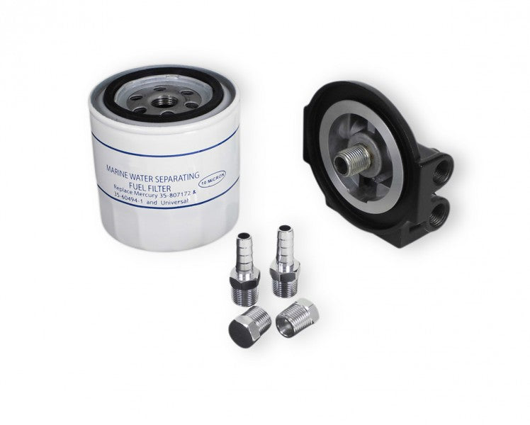 Mercury water separator fuel filter aluminum black, filter for Mercury engines, suitable for 2- and 4-stroke