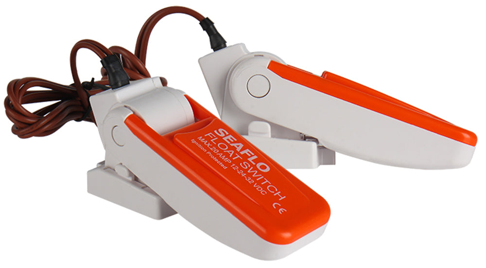 SEAFLO float switch mercury-free ABS, bilge pump switch, impact-resistant material for basement monitoring