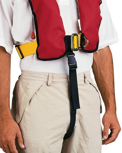 Schrittgurt Automatik Rettungsweste Polypropylengurt 25 mm, Schwimmsicherung, verhindert Hochrutschen