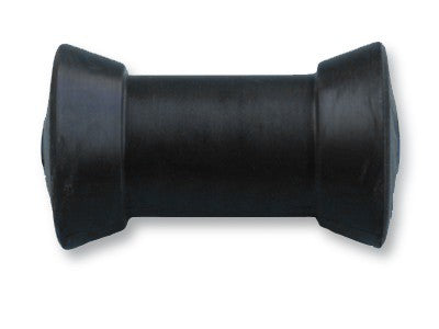 Kielrolle Gummi 130 mm Schwarz, Bootsrolle, hochwertiger Gummi