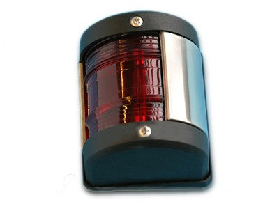 Backbordlaterne LED Schwarz Wasserdicht, Positionsleuchte, Für Boote unter 12m