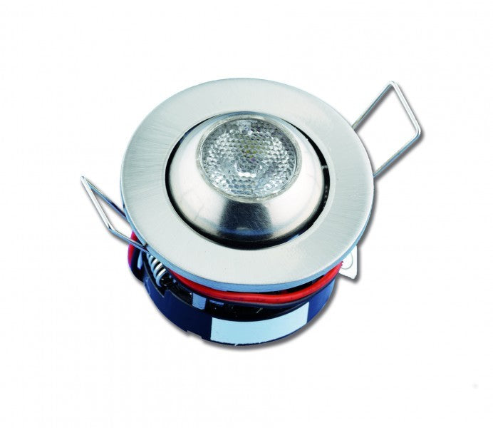 Cockpit recessed light LED aluminum 12V, instrument recessed light, compact design