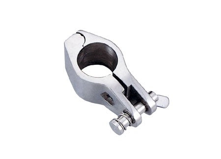 Stainless steel tube slide with pivot lock Ø 30 mm, Bimini fitting, robust and durable