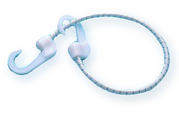 Gummispanner Elastikseil Durchmesser 8 mm x 50 cm, Spannfix, 100% Polyester Umflechtung