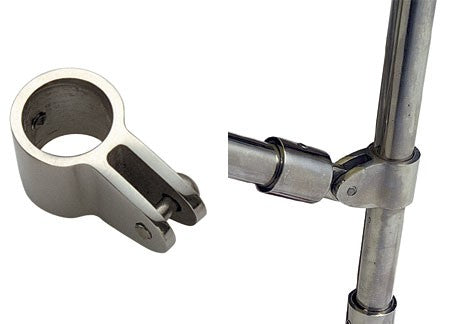 Pipe slide stainless steel highly polished for 22mm pipe, bracket, durable