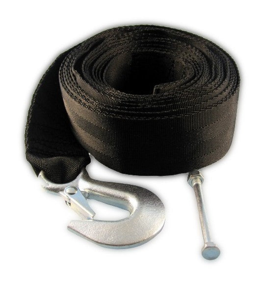 Trailerwinde Set 450kg Stahl, Handseilwinde, Preisgünstiges Komplettset mit 6m Polyamidgurt