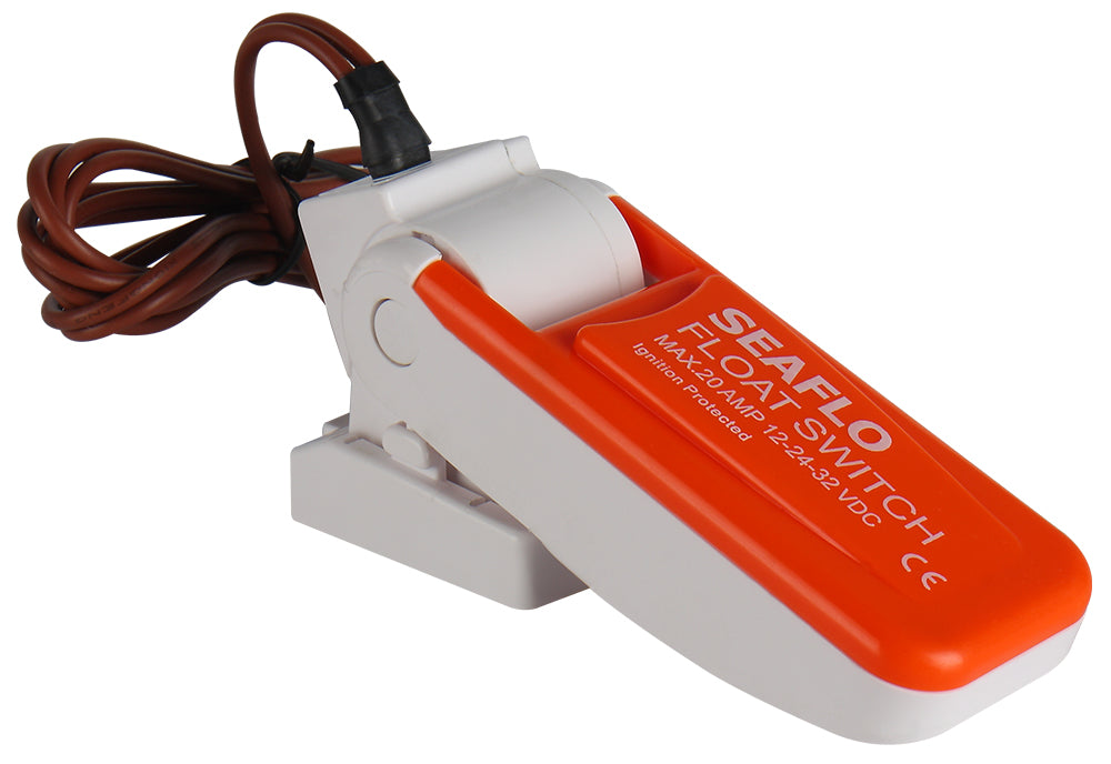 SEAFLO float switch mercury-free ABS, bilge pump switch, impact-resistant material for basement monitoring