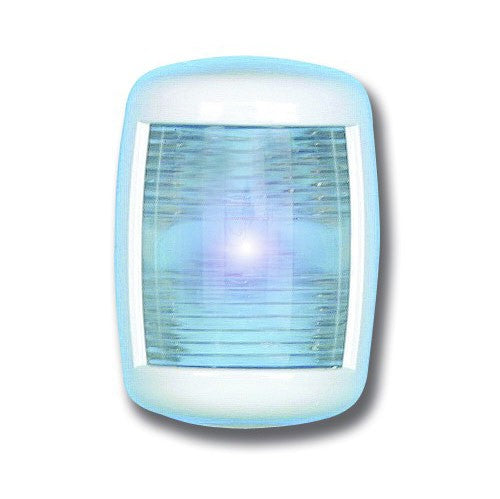 Hecklaterne Mini Star Schiffsrücklicht weißes Gehäuse Polycarbonat wasserdicht IP56 12V 7W UV-beständig schlagfest für Boote unter 12 m