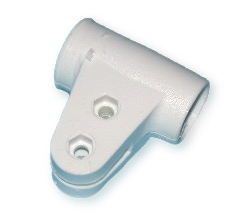 Rohrschlitten Kunststoff weiß für Rohr Ø 20mm, Rohrführung, robustes Design